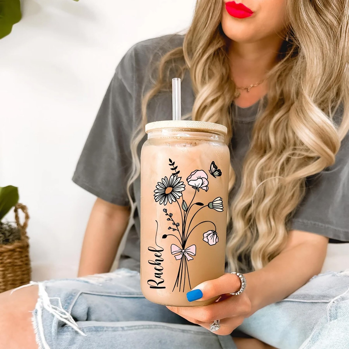 Coffee Equipment Eu - Personalisierte Niedliche Becherflasche mit Deckel und