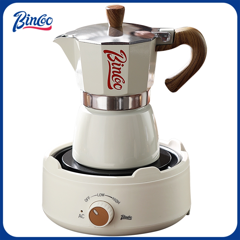 Coffee Equipment Accessories - Bincoo Moka-Topf und Elektroherd-Kombination, Espressomaschine, kompaktes