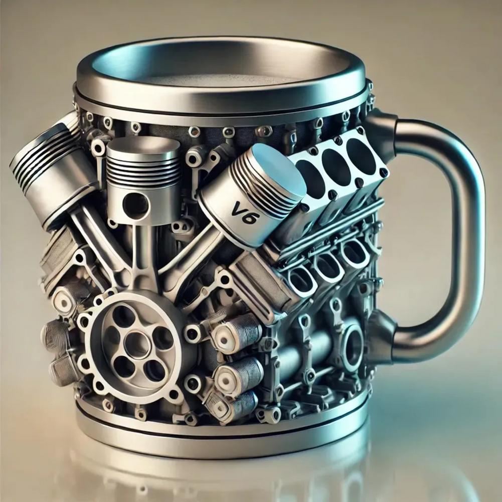 Coffee Equipment Eu - 3D-Motoren Design Becher Motoren Edelstahl Tasse