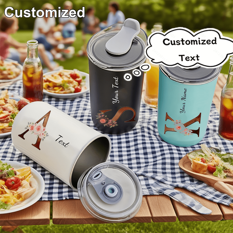 Coffee Equipment Eu - Personalisierter Becher mit Blumenmonogramm und Initialen,